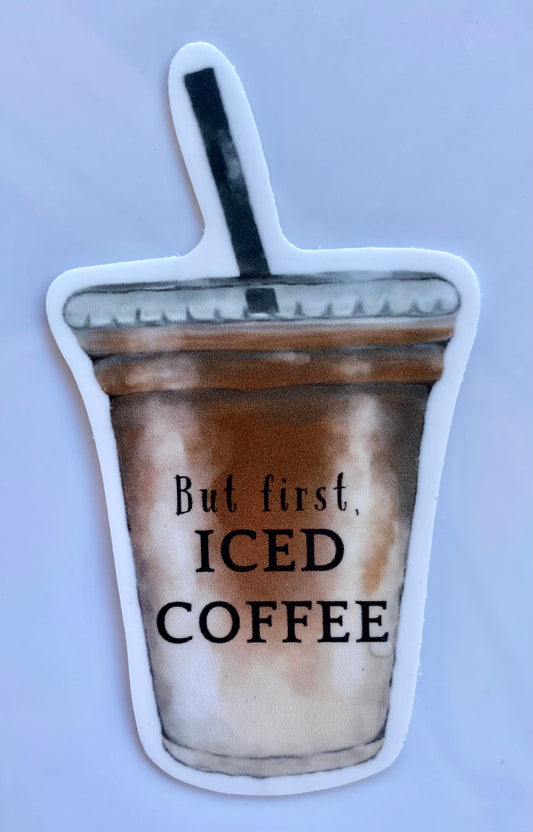 Iced coffee sticker