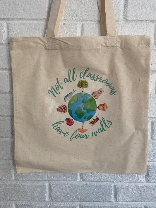 Not all classrooms have four walls tote bag
